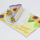 Sunflower Birthday Cake Slice Pop-Up Card