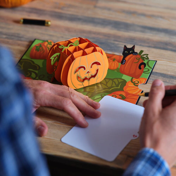 Happy Halloween Pumpkin Pop-Up Card