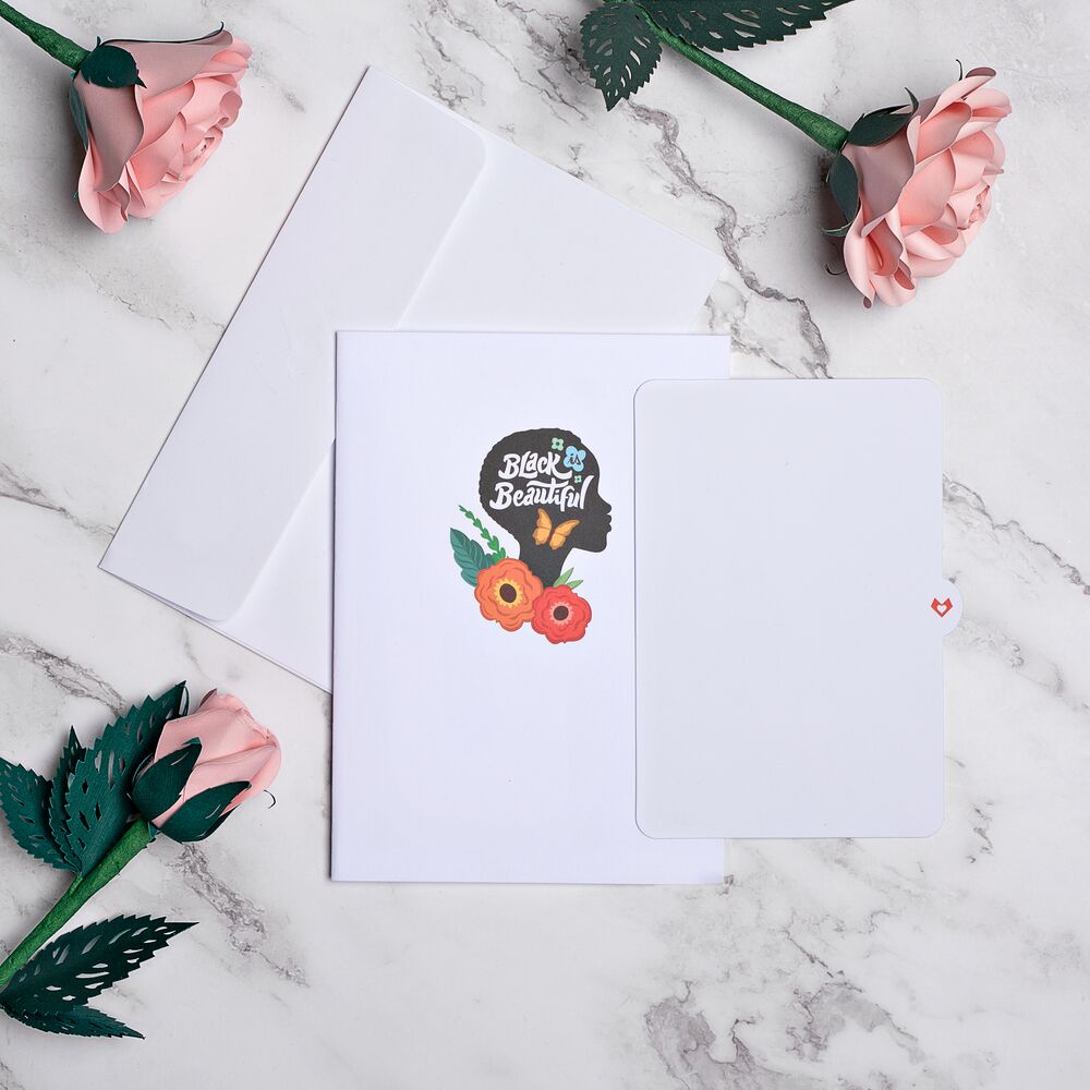 Black is Beautiful Pop-Up Card