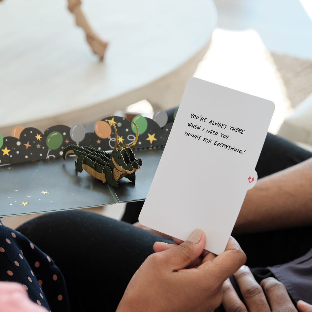 Marvel's Loki Glorious Birthday Pop-Up Card