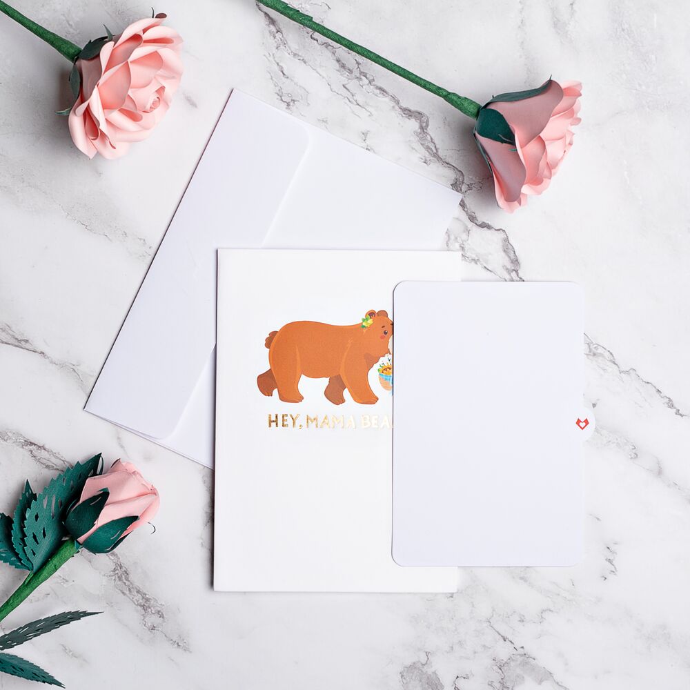 Mama Bear Mother's Day Pop-Up Card