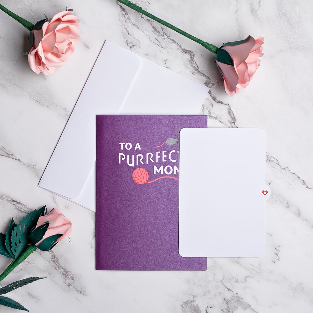 Purrfect Mom Pop-Up Mother's Day Cat Card