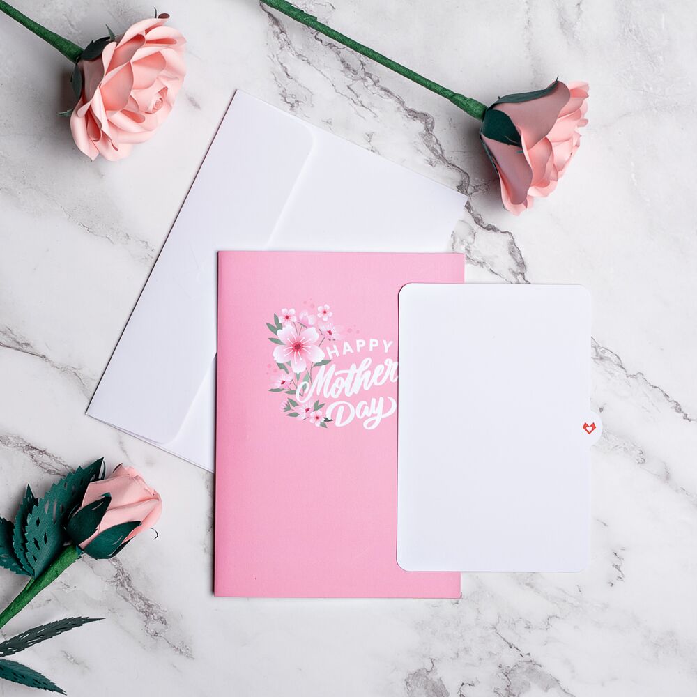 Cherry Blossom Mother's Day Pop-Up Card
