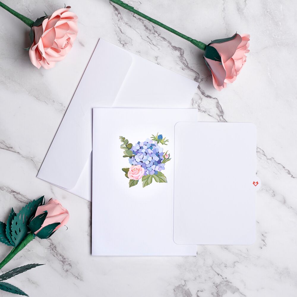 Happy Mother's Day Hydrangeas Pop-Up Card