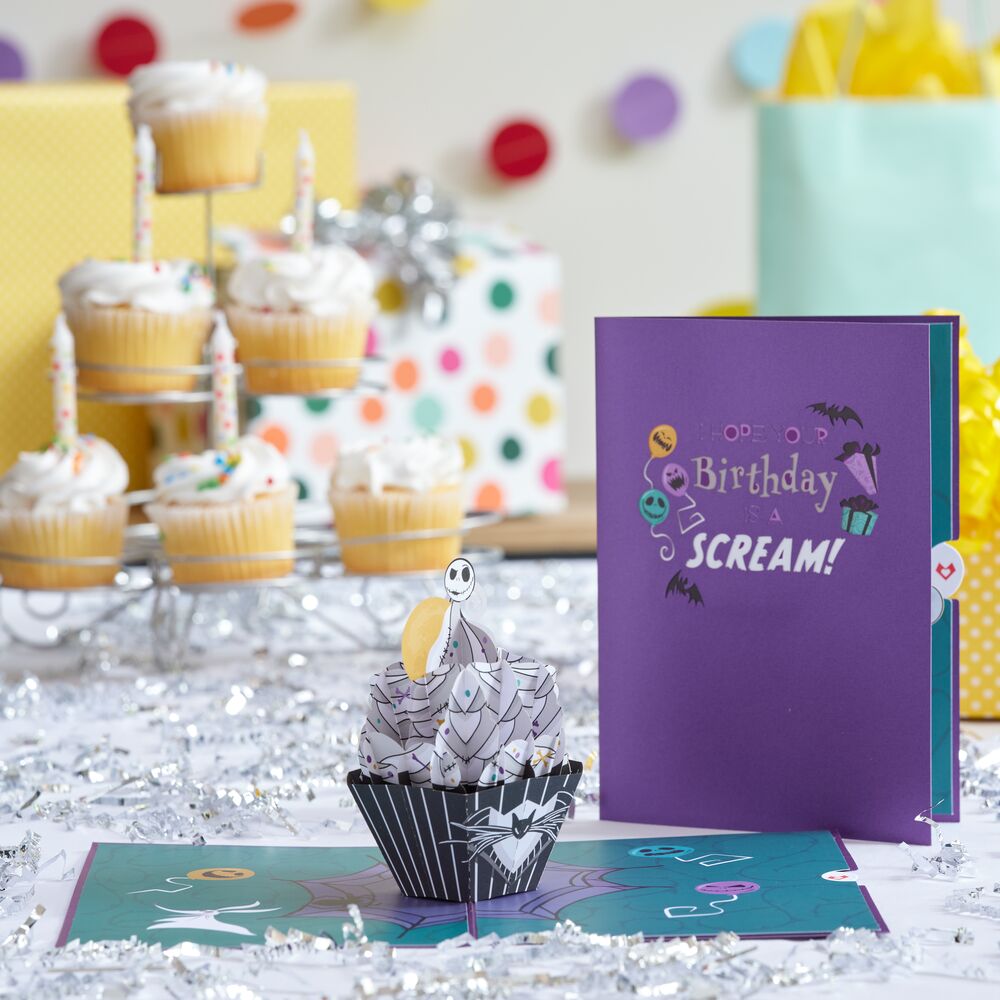 Disney Tim Burton's The Nightmare Before Christmas Birthday Cupcake Pop-Up Card