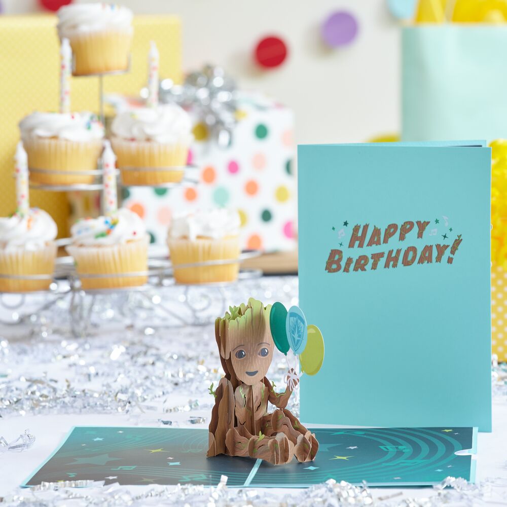 Marvel's Guardians of the Galaxy Groot Birthday Pop-Up Card