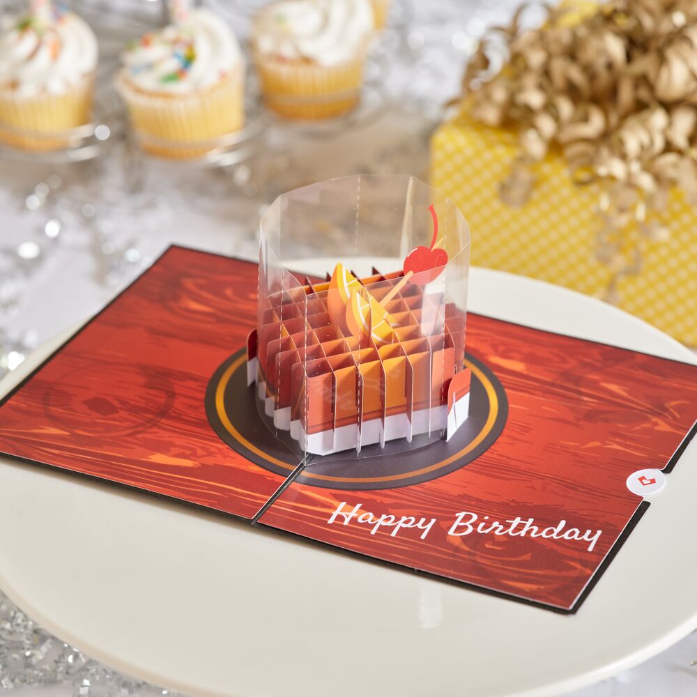 Old Fashioned Birthday Pop-Up Card