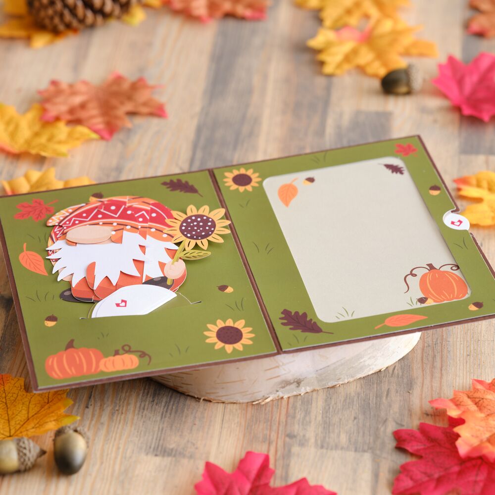 Fall Gnome Card with Pop-Up Gift