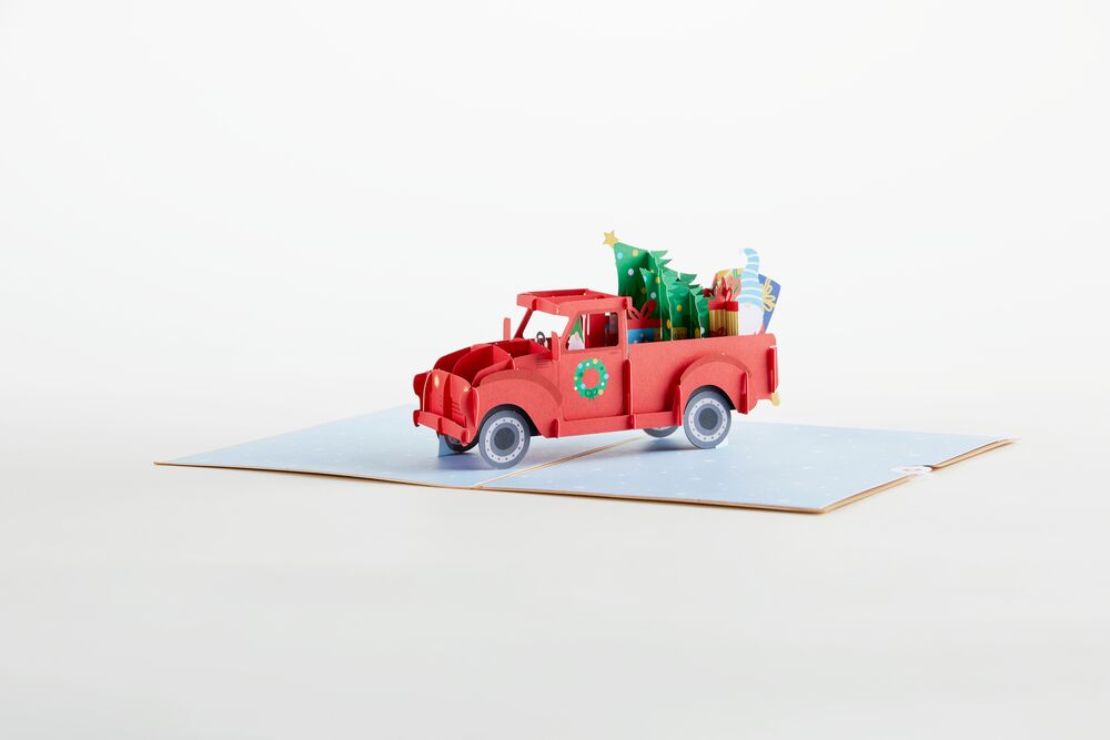 Gnome Holiday Truck Pop-Up Card