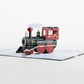 Santa Christmas Train Pop-Up Card