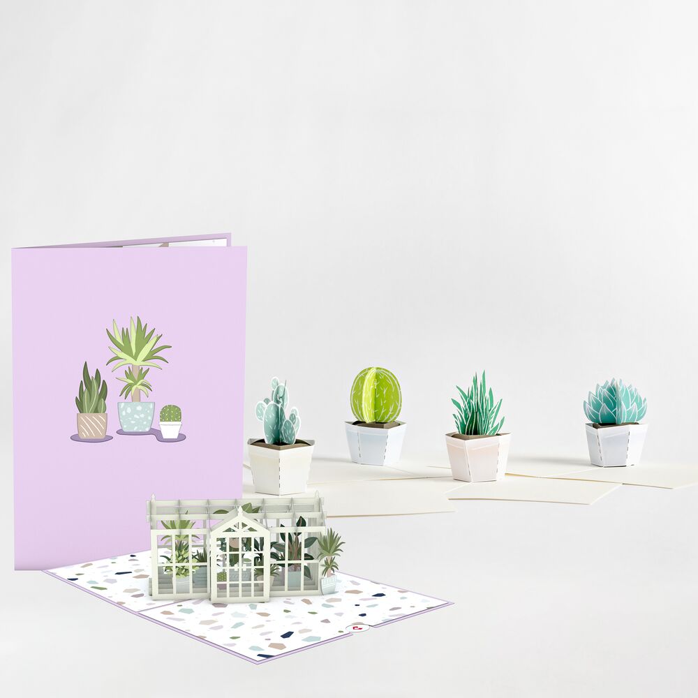 Greenhouse Card & Notecard 4-Pack Bundle