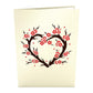 Red Sakura Tree Pop up Card