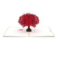 Red Sakura Tree Pop up Card