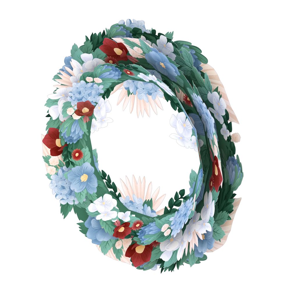Frosted Botanical Wreath