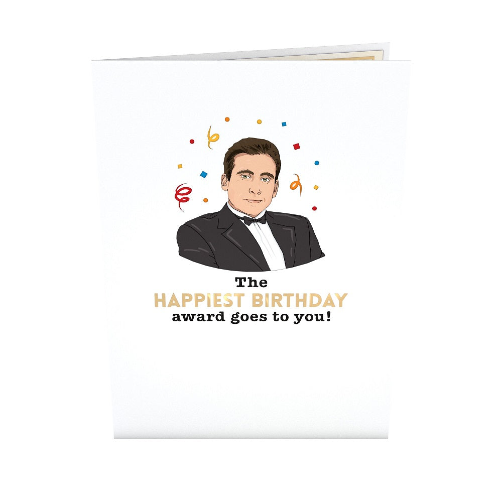 The Office Birthday Dundie Award Pop-Up Card