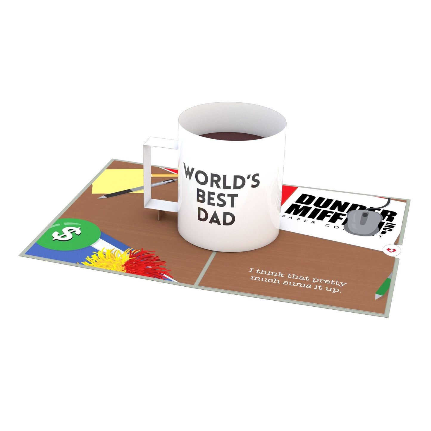 The Office World’s Best Dad Pop-Up Card