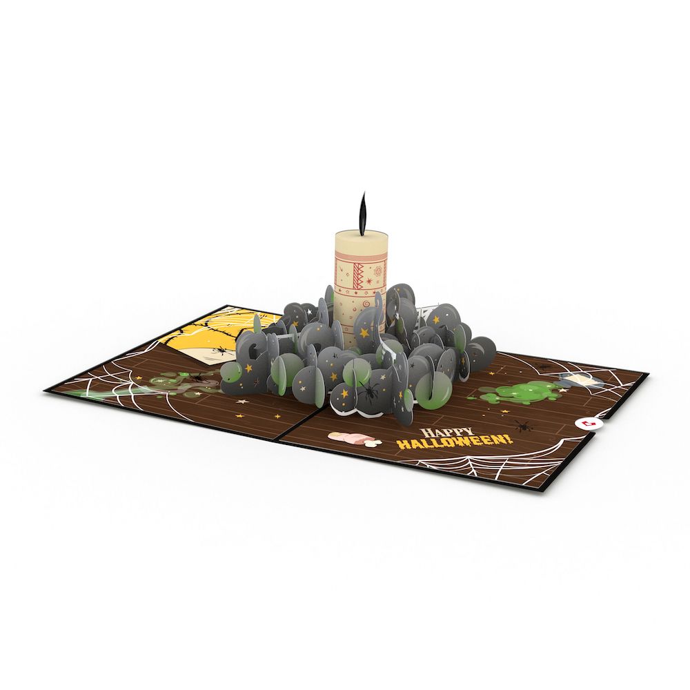 Disney Hocus Pocus Black Flame Candle Pop-Up Card