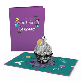 Disney Tim Burton's The Nightmare Before Christmas Birthday Cupcake Pop-Up Card greeting card -  Lovepop