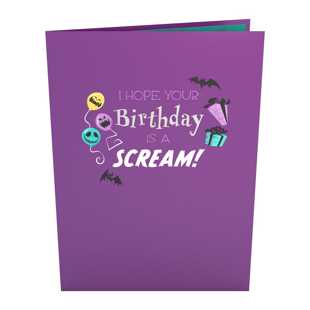 Disney Tim Burton's The Nightmare Before Christmas Birthday Cupcake Pop-Up Card