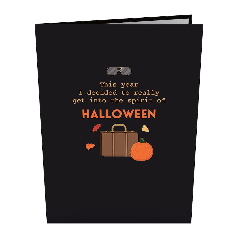 The Office Pumpkin Head Halloween Pop-Up Card