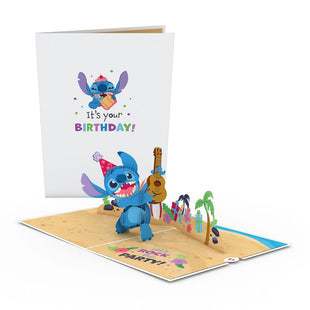 Disney's Stitch Rockin' Birthday Pop-Up Card