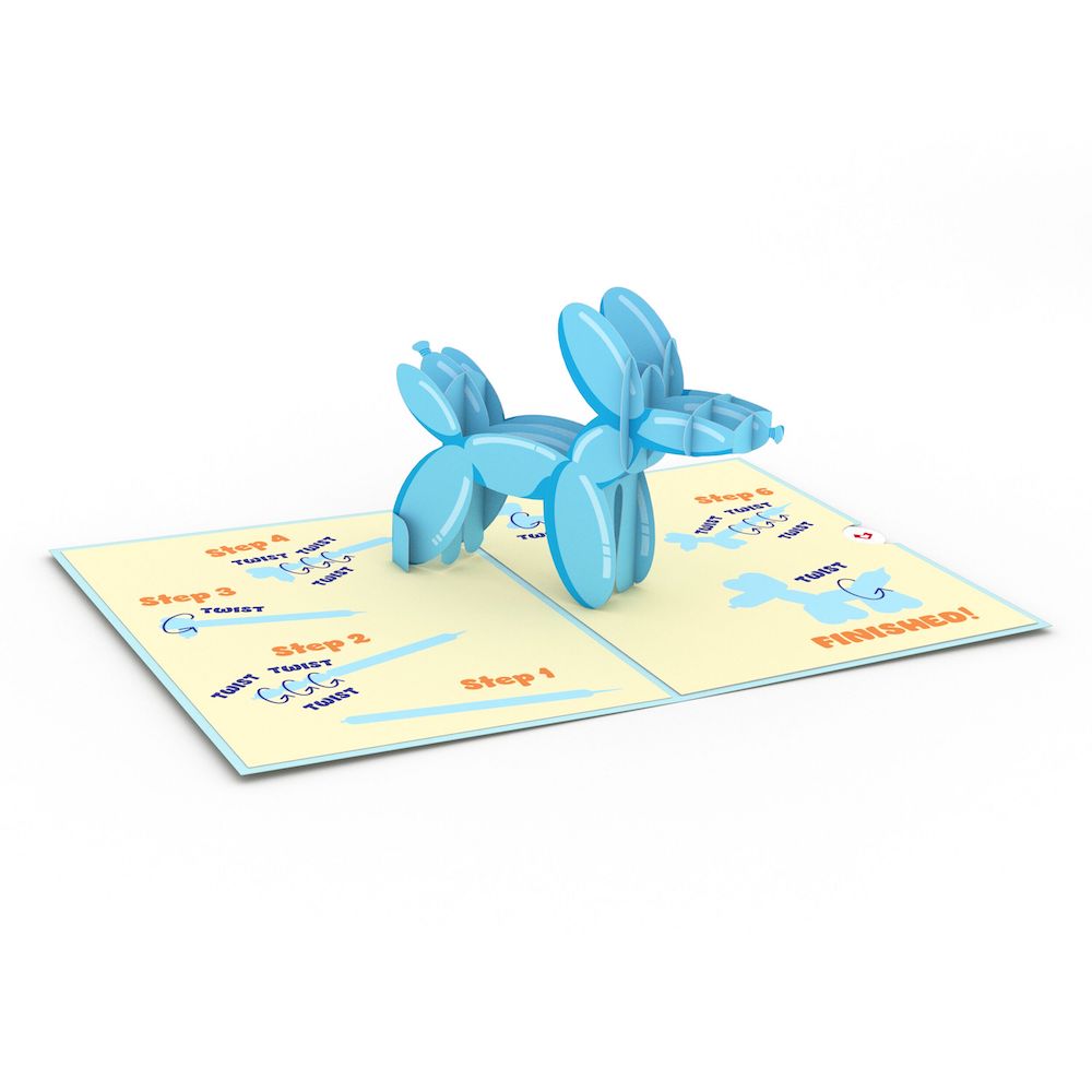 Birthday Balloon Animal Pop-Up Card