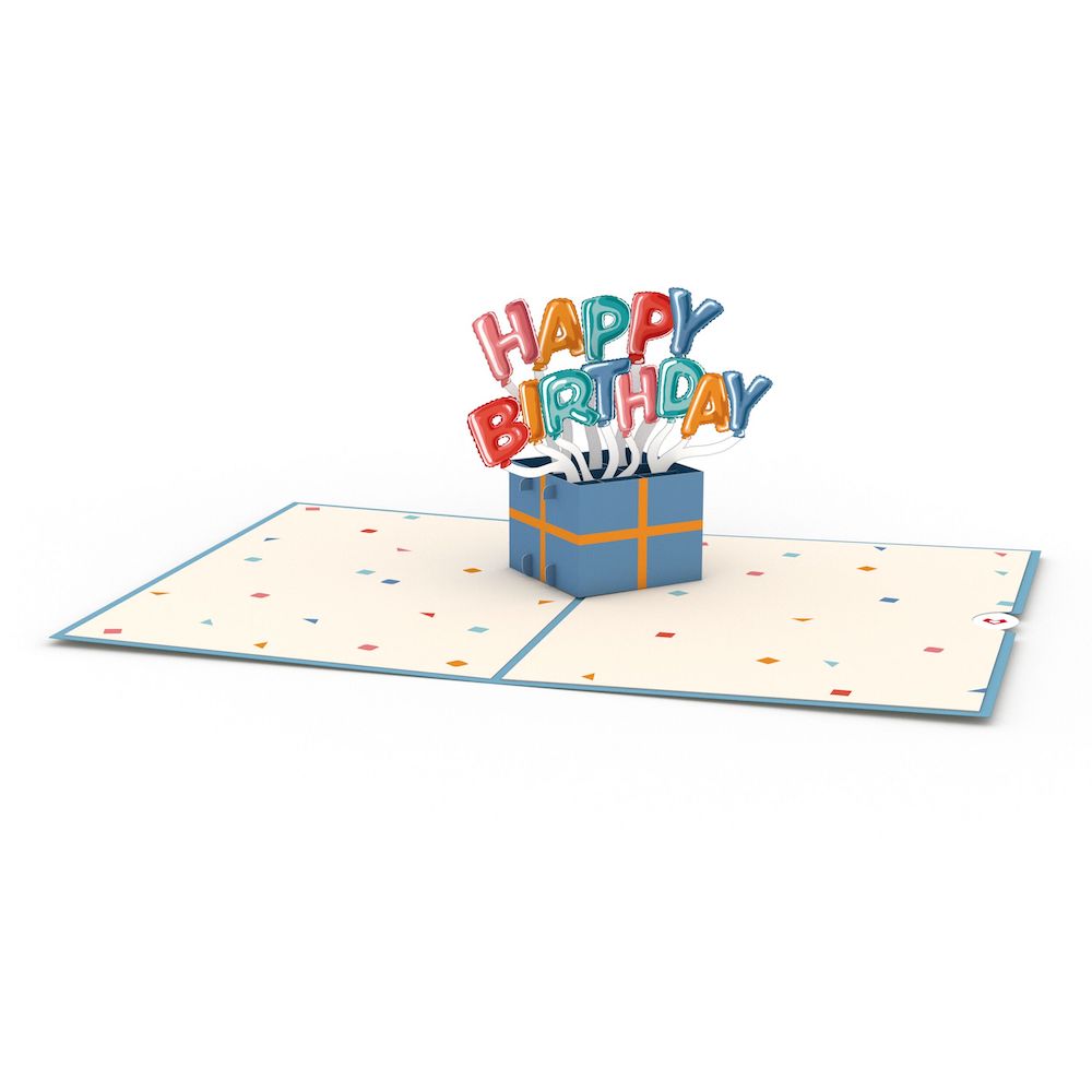 Happy Birthday Burst Pop-Up Card