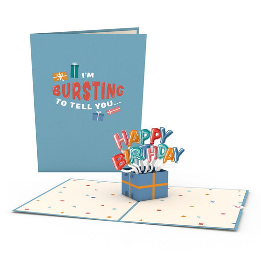 Happy Birthday Burst Pop-Up Card