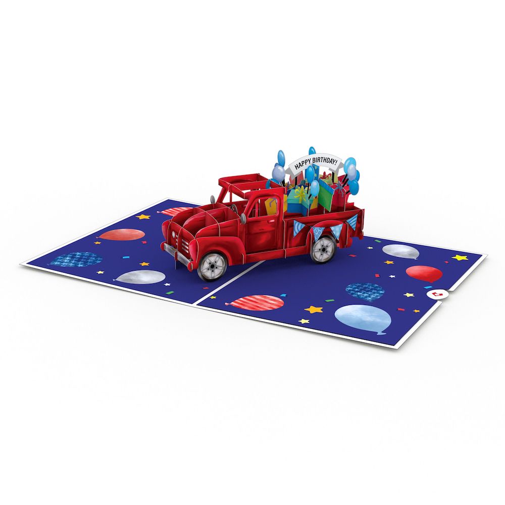 Truckloads of Birthday Wishes Pop-Up Card