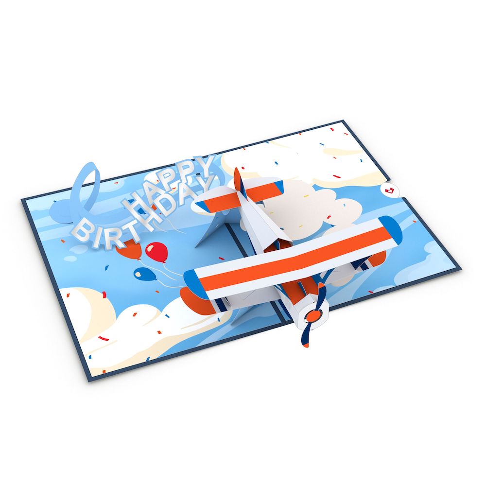 Happy Birthday Plane Pop-Up Card
