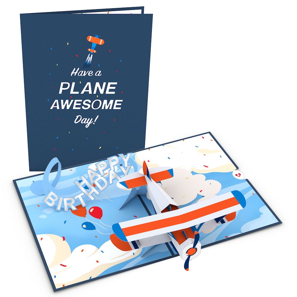 Happy Birthday Plane Pop-Up Card