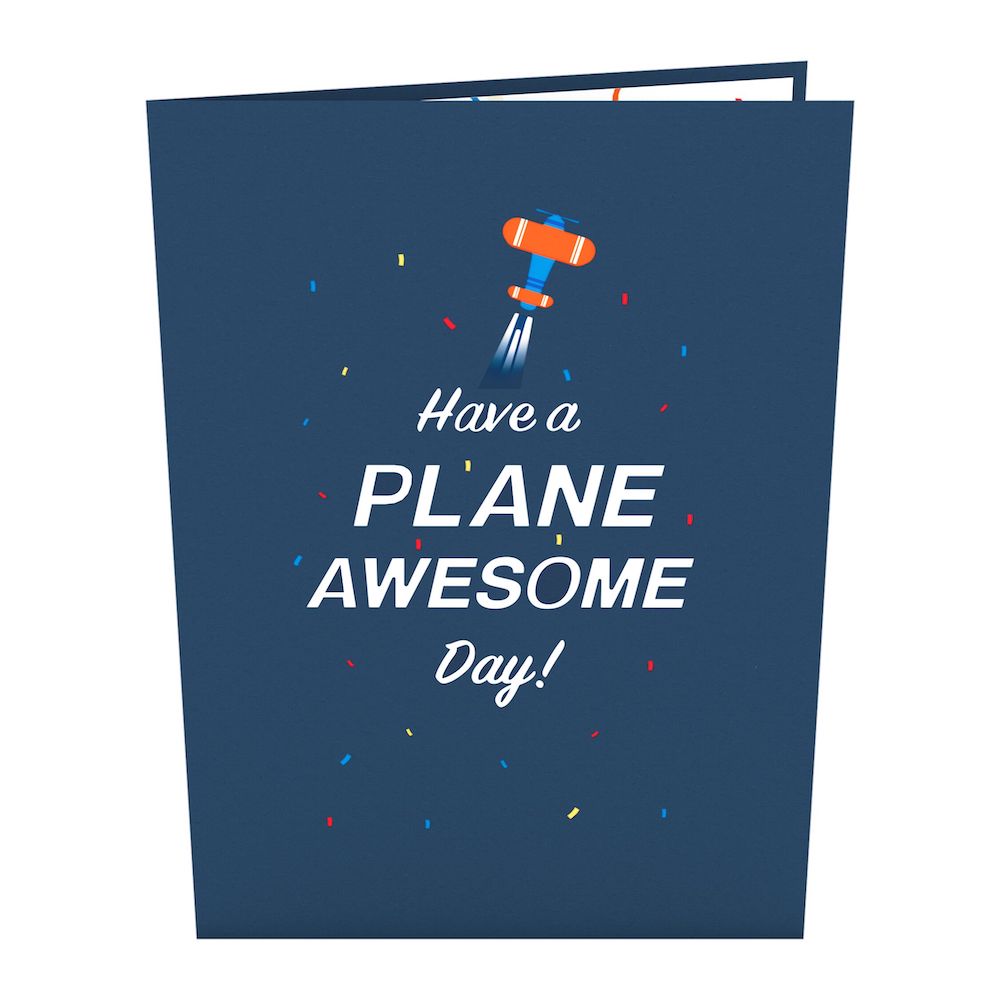 Happy Birthday Plane Pop-Up Card