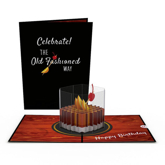 Old Fashioned Birthday Pop-Up Card
