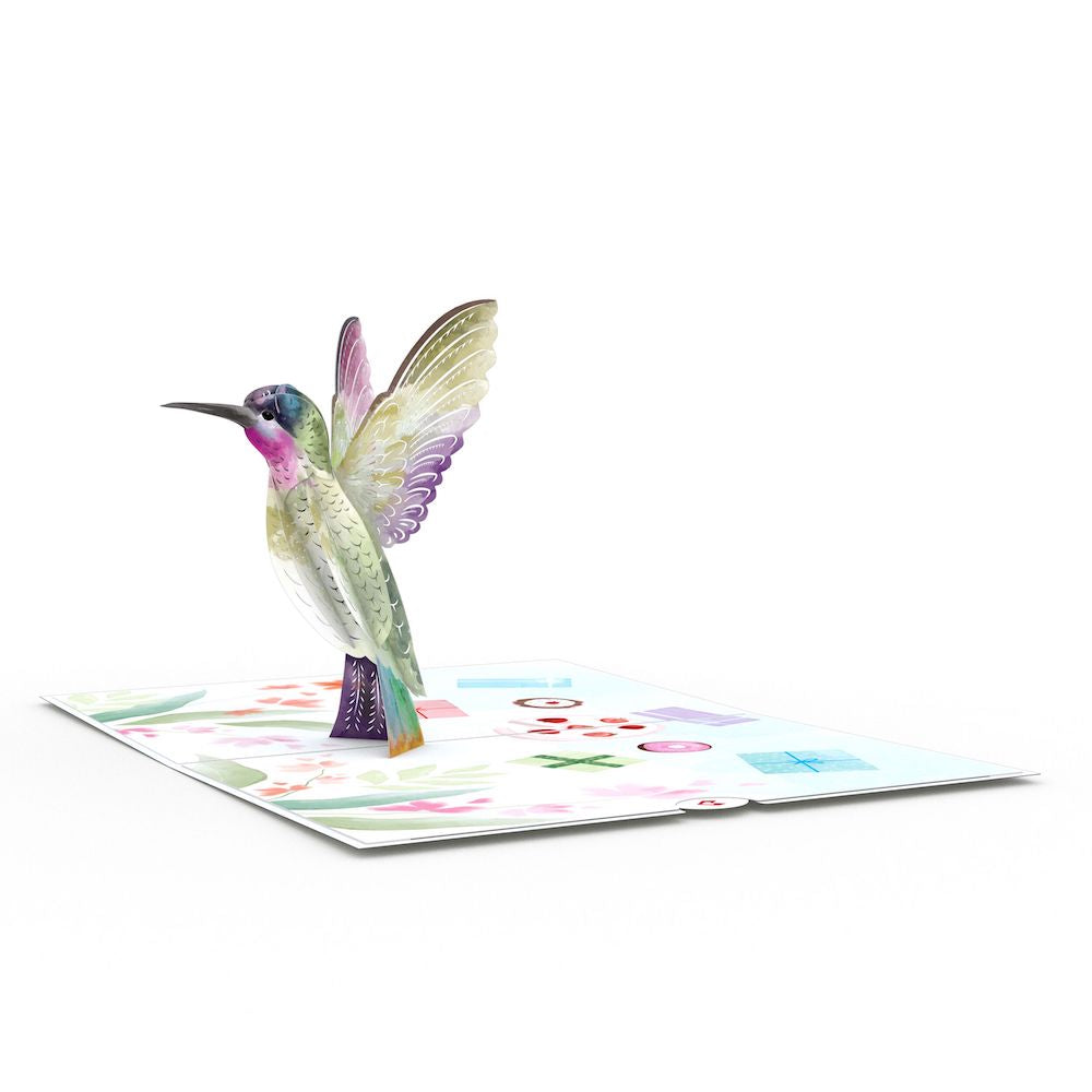 Birthday Hummingbird Pop-Up Card