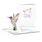 Watercolor Rose & Hummingbird Birthday Bundle
