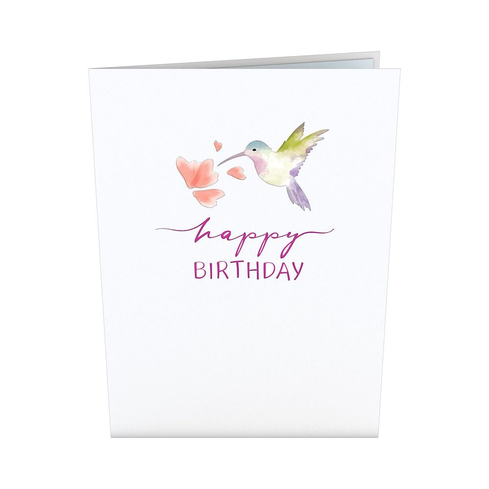 Birthday Hummingbird Pop-Up Card