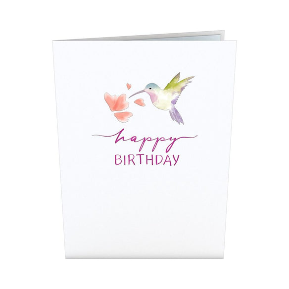 Birthday Hummingbird Pop-Up Card