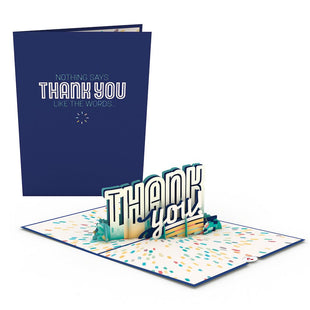 Colorful Thank You Pop-Up Card greeting card -  Lovepop