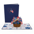 Americana Basket Pop-Up Card