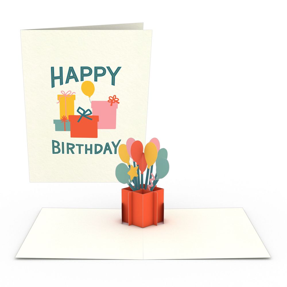 Whimsical Birthday Notecards (Assorted 4-Pack)