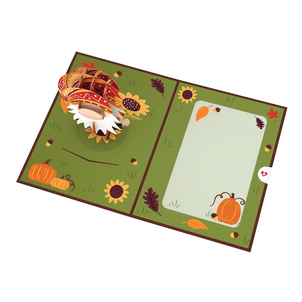 Fall Gnome Card with Pop-Up Gift
