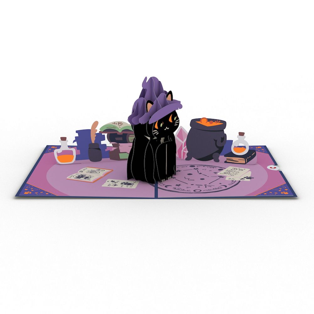 Halloween Cat Classic Pop-Up Card