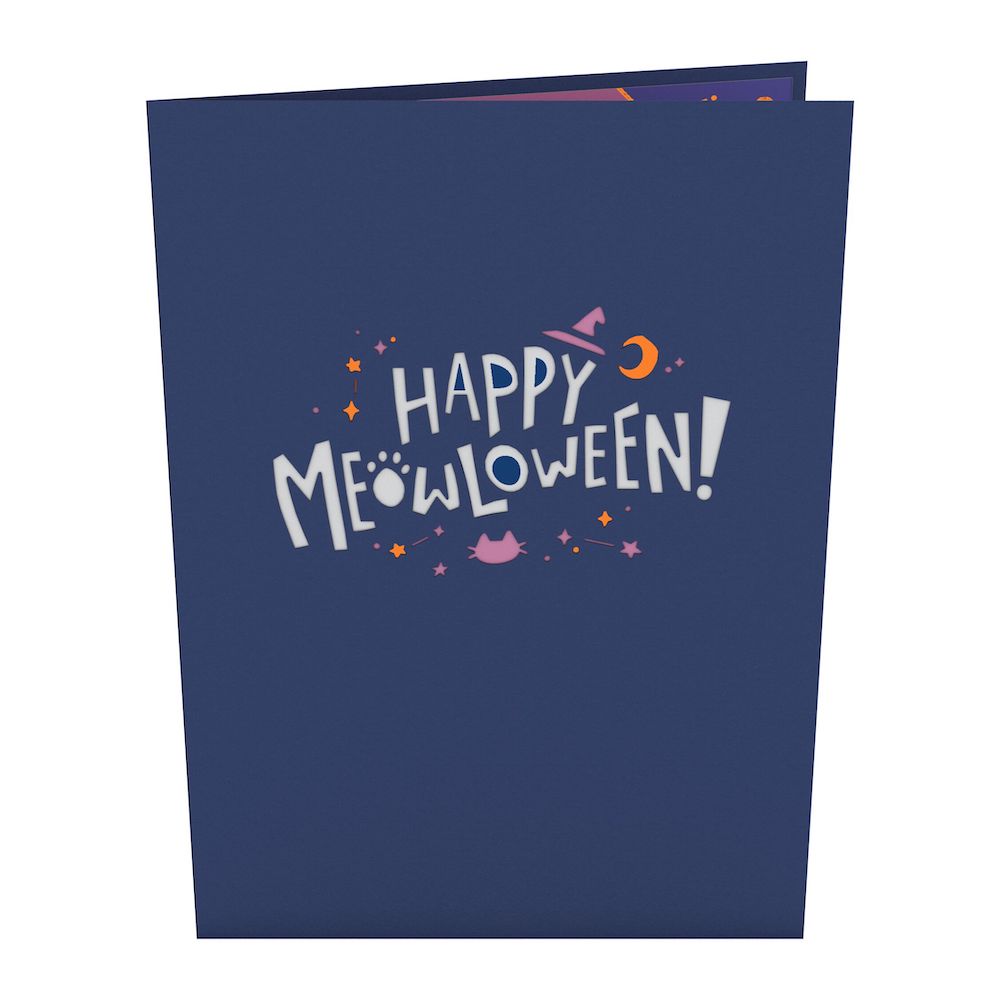 Halloween Cat Classic Pop-Up Card