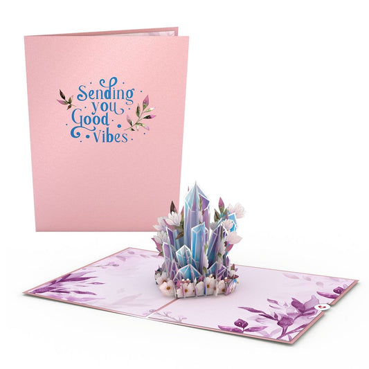 Good Vibes Crystals Pop-Up Card