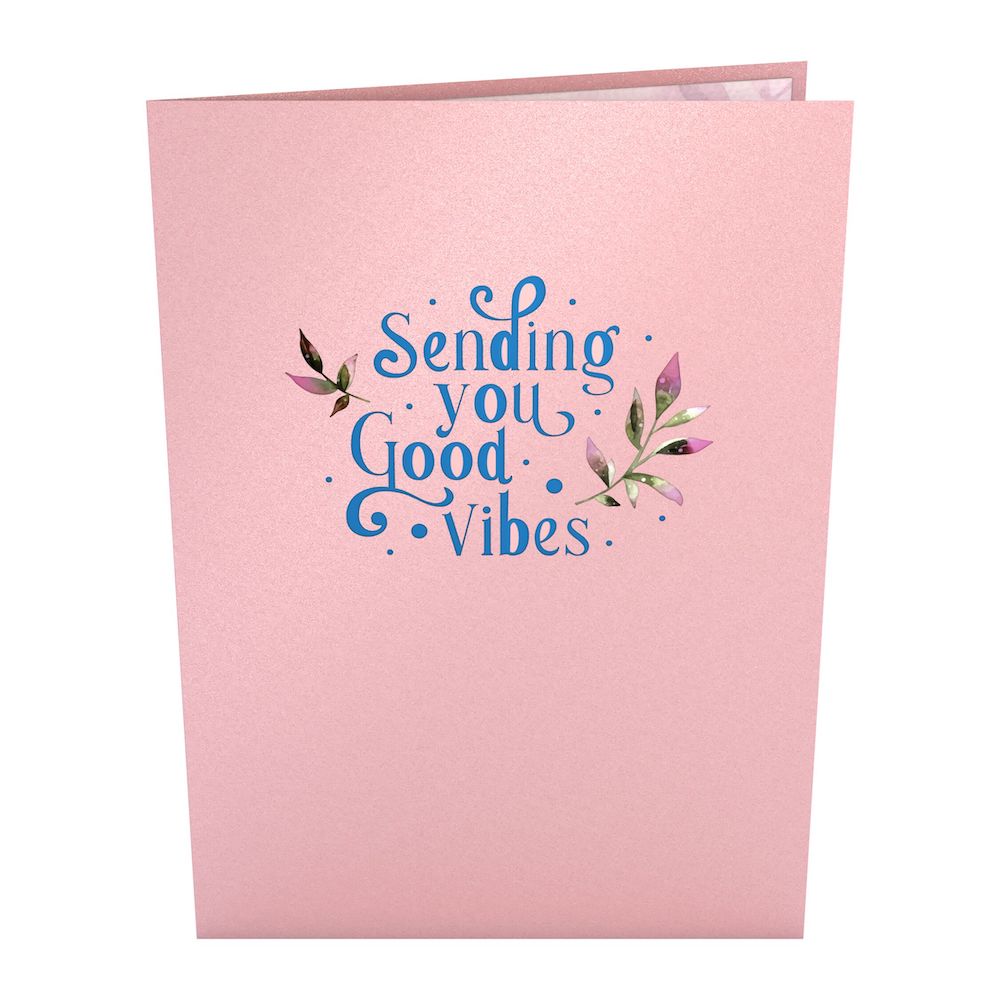 Good Vibes Crystals Pop-Up Card