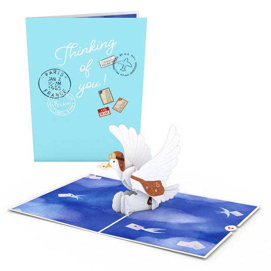 Thinking of You Messenger Bird Pop-Up Card