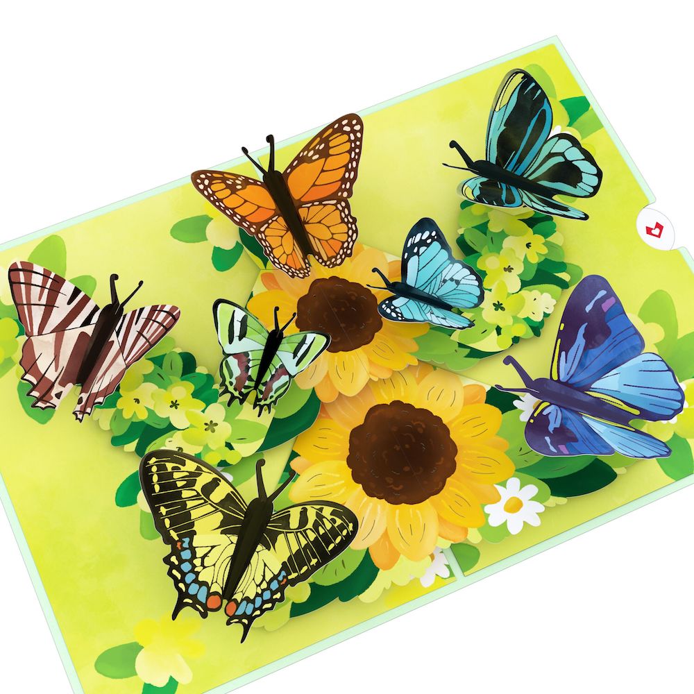 Sunflower Butterflies Pop-Up Card