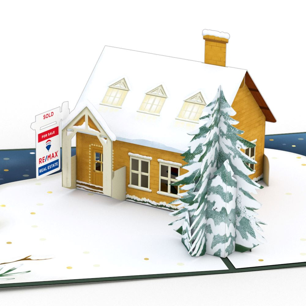 RE/MAX® Happy Holidays House Pop-Up Card