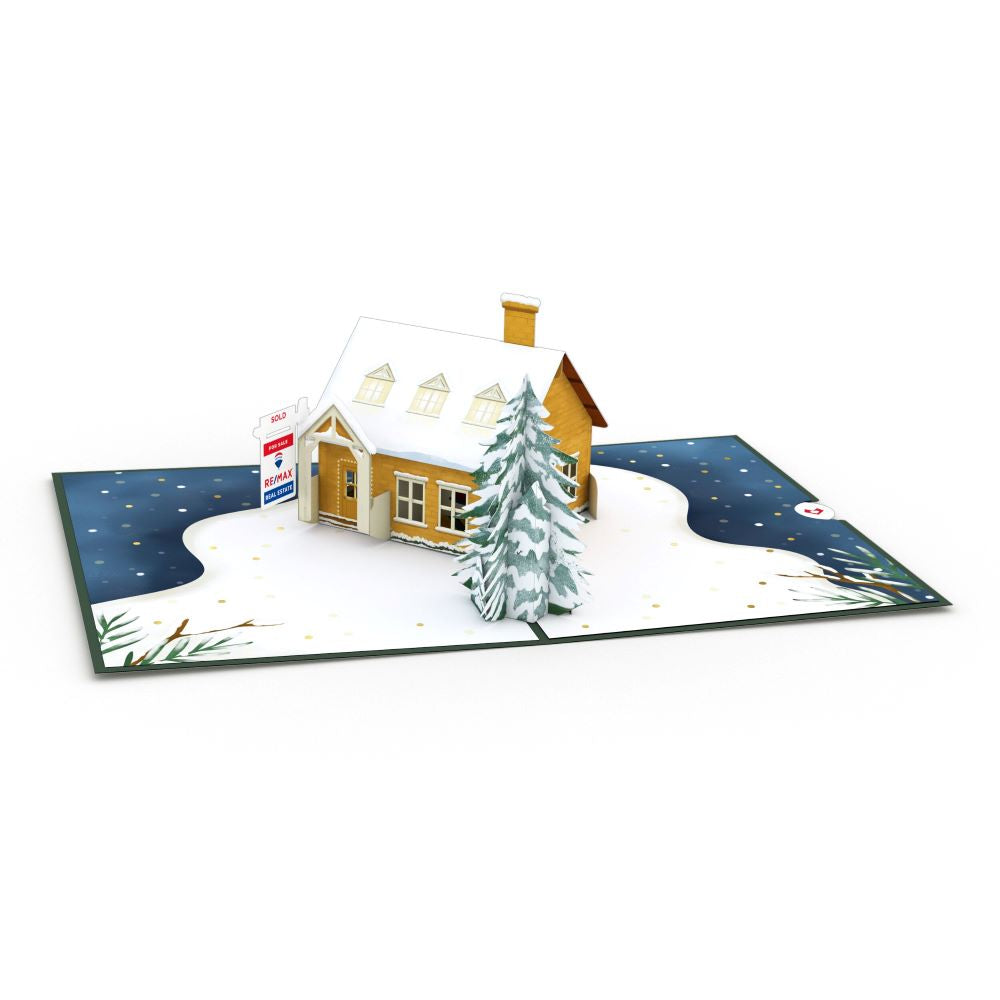 RE/MAX® Happy Holidays House Pop-Up Card