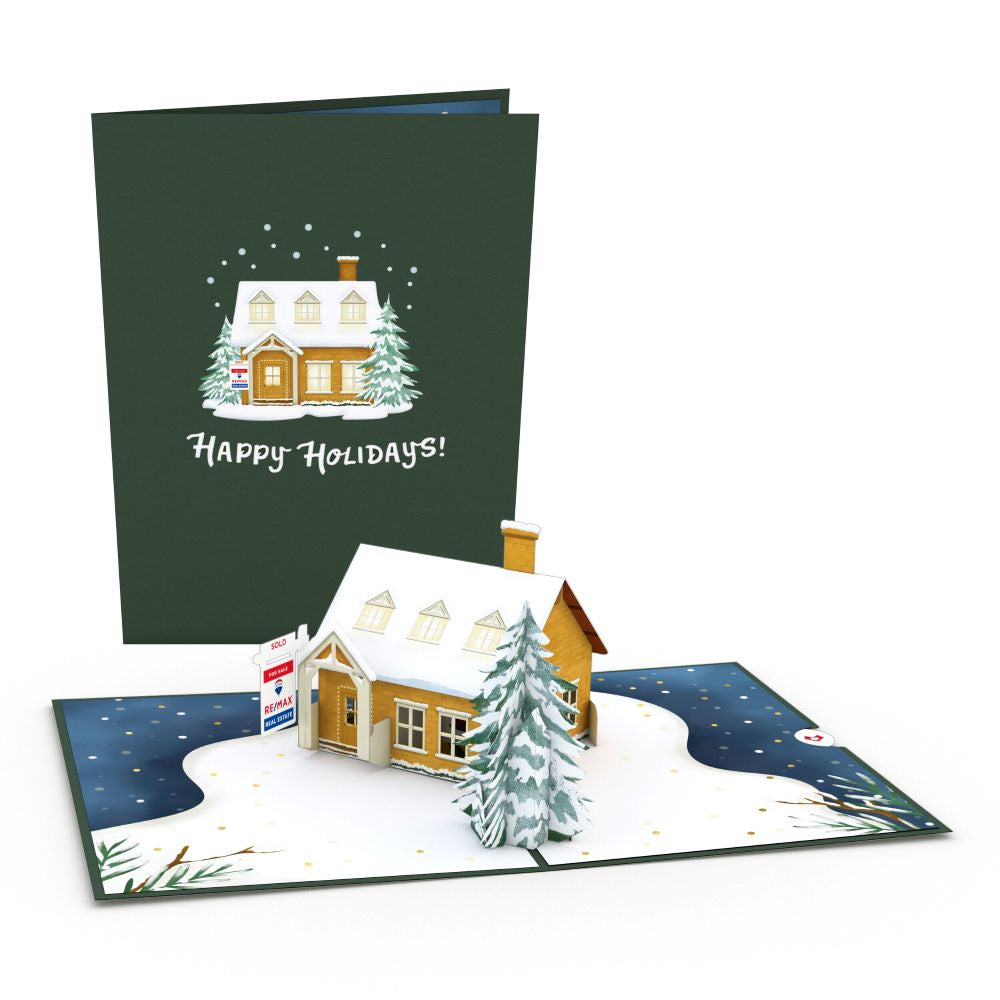 RE/MAX® Happy Holidays House Pop-Up Card